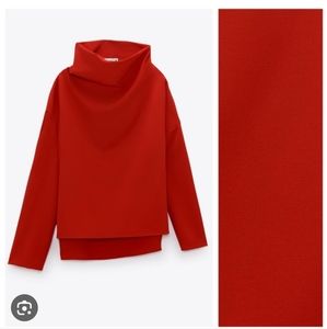 Zara High Neck Blouse